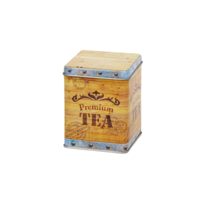 Blik vierkant 100 gram - Tea Chest