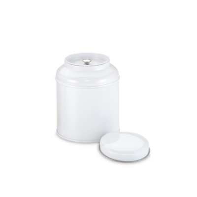 Blik melkbus 100 gram - wit