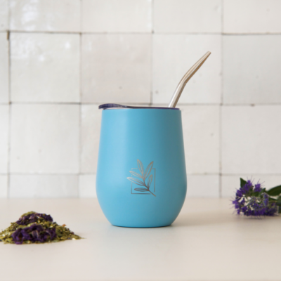 Dubbelwandige Mate Beker - Blauw